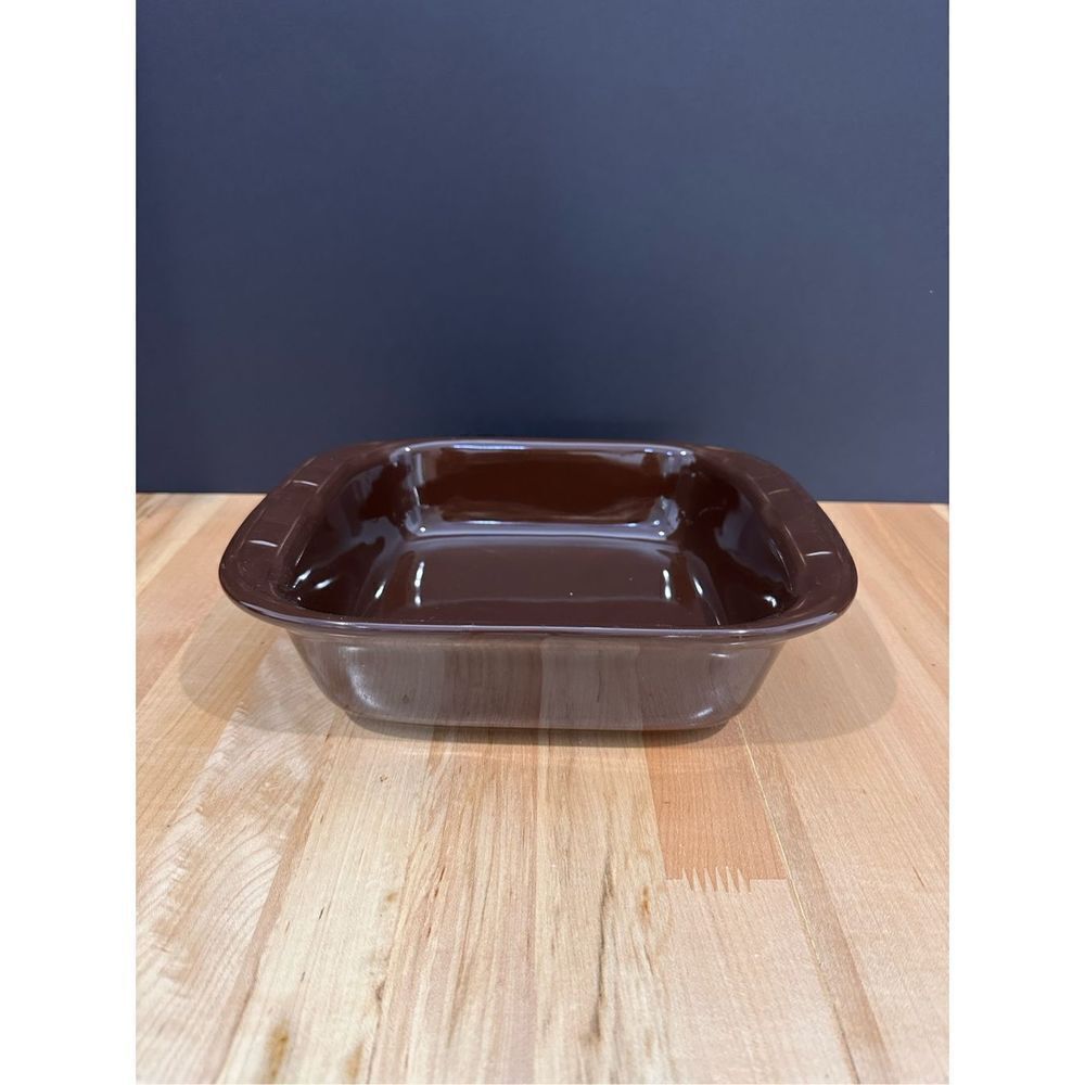 Longaberger Chocolate Square Baking Dish